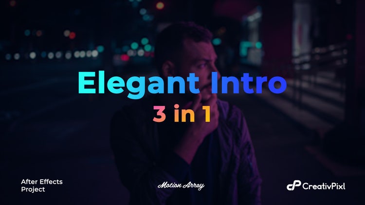 优雅幻灯片介绍素材库精选AE模板