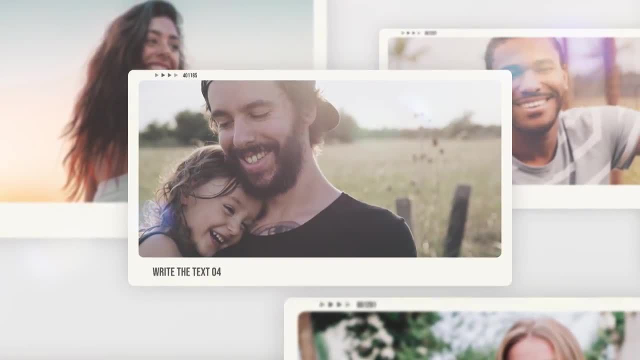 难忘的朋友照片展示素材库精选PR模板