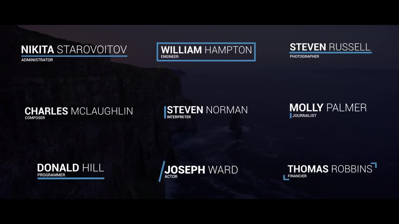 9个动态动画下三分之一广告全屏标题素材库精选AE模板