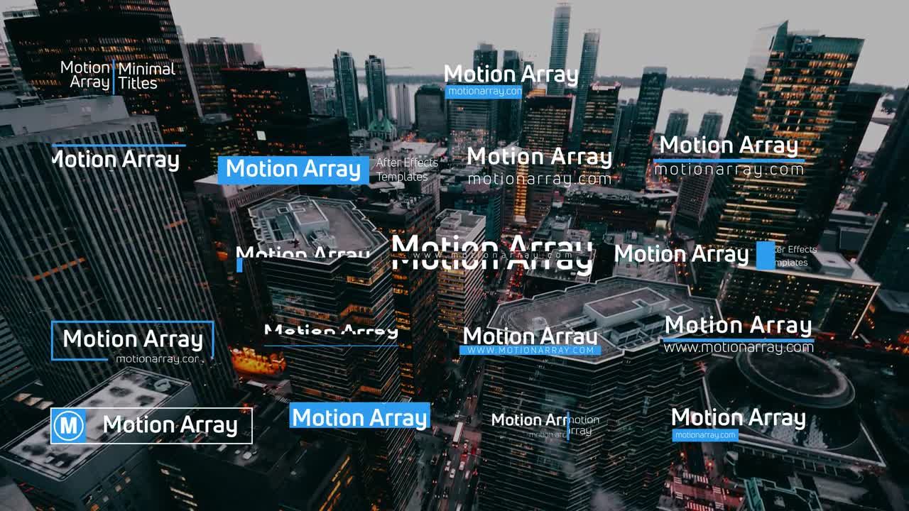 20个迷你动画商业活动全屏标题素材库精选AE模板