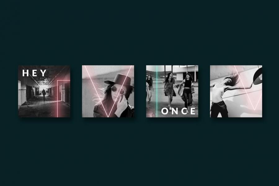 90年代霓虹灯Instagram帖子模板素材库精选插图(7)