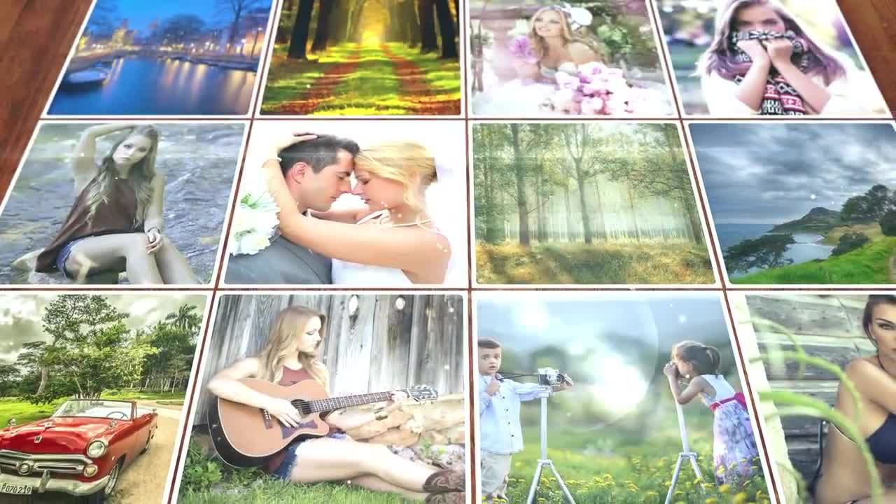 折叠照片文本动画素材库精选AE模板