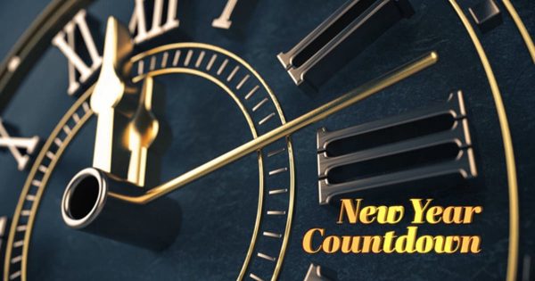 新年跨年倒计时3D时钟动画视频素材库精选AE模板 Elegant New Year Countdown