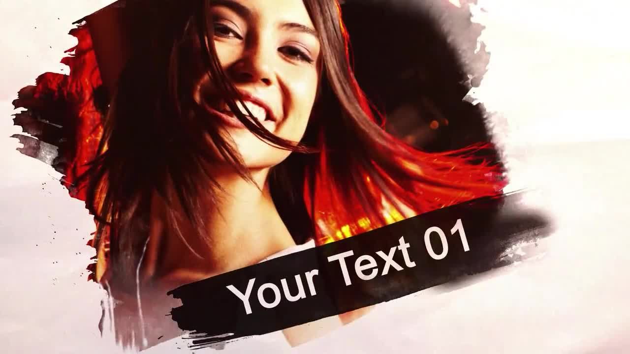 褶皱效果ae文本动画模板