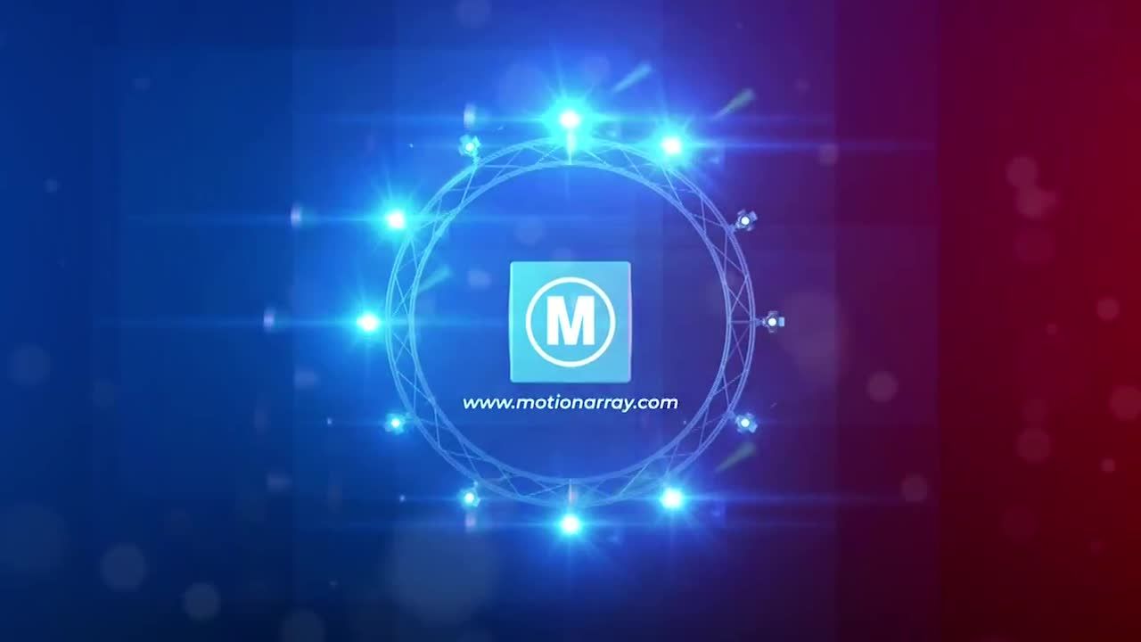 徽标之舞之夜素材库精选AE模板