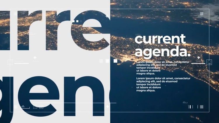 平稳的最小新闻开场白一个简洁的素材库精选AE模板