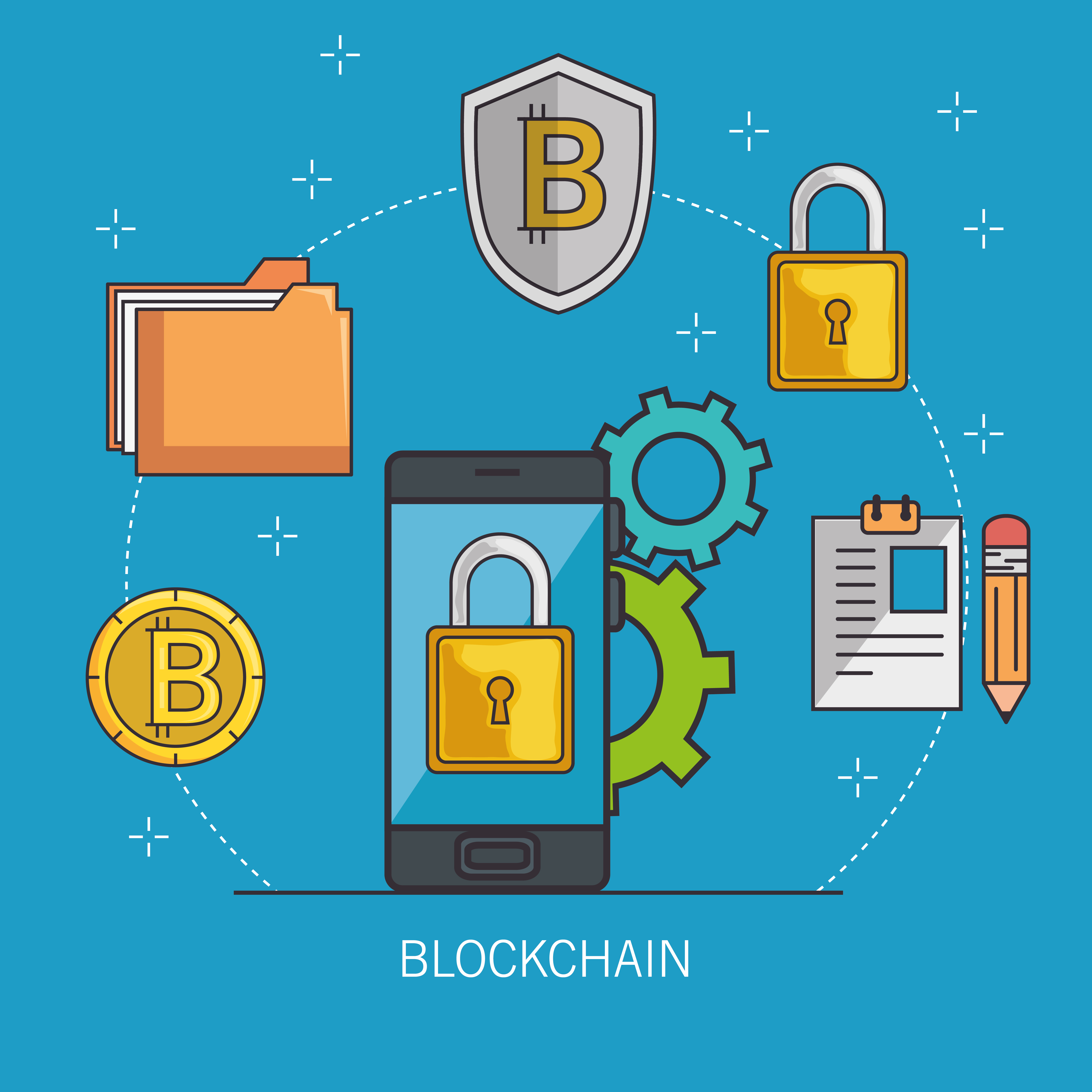 特别企划——“区块链”主题设计素材：图标、背景&图表（一）插图(19)