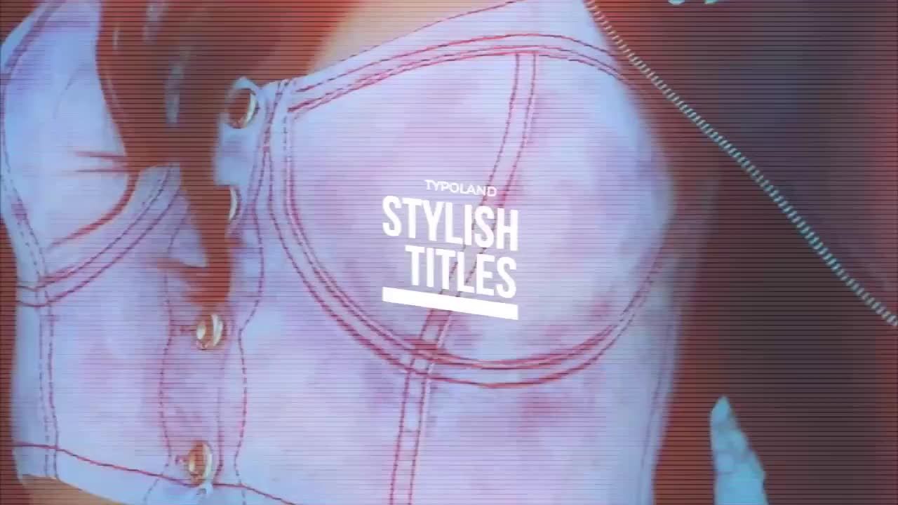 Glitch标题转换过渡包素材库精选AE模板