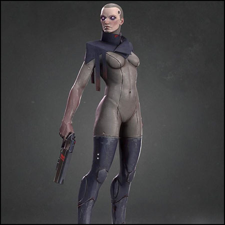 机器人女孩素材之家精选3D模型