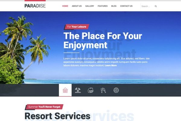 热带海岛旅游天堂旅游主题Joomla主题模板素材库精选 Hot Paradise