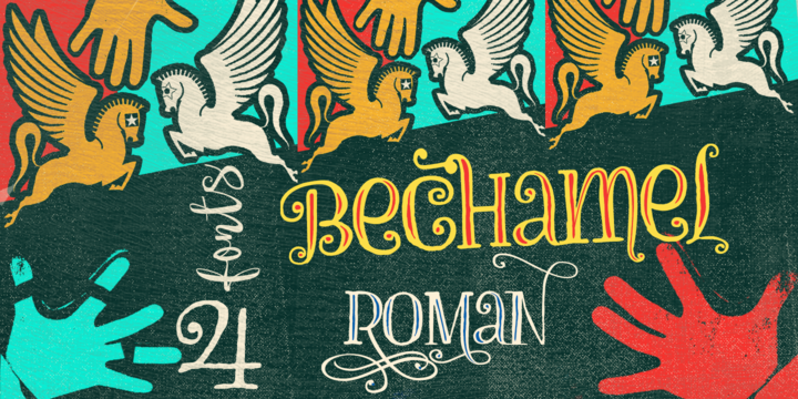 Bechamel Roman Font Family素材之家精选英文字体