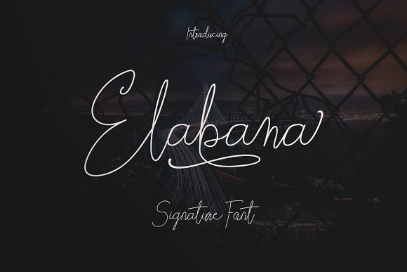 Elabama – Signature Font素材之家精选英文字体