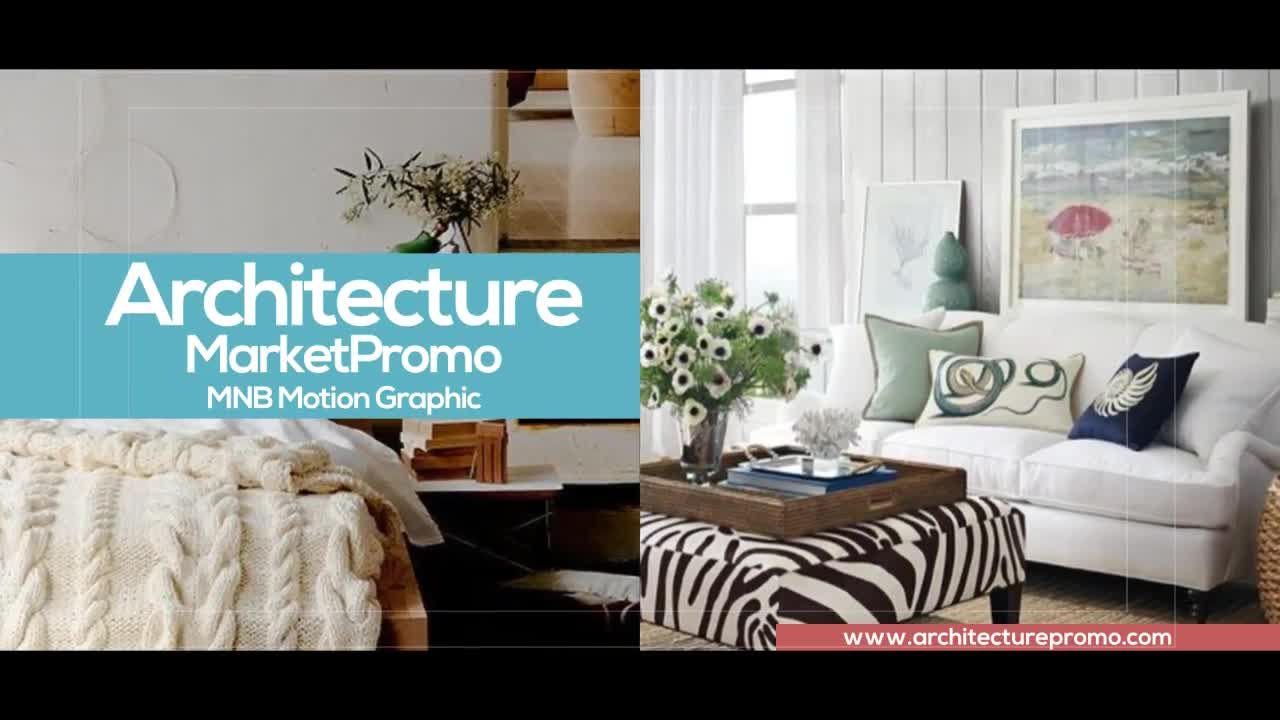 建筑促销现代动画文字幻灯片素材库精选AE模板