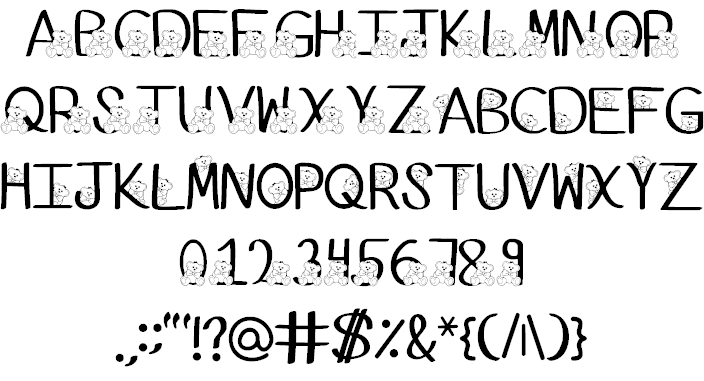 Ks Coppers Teddy Bears font插图3