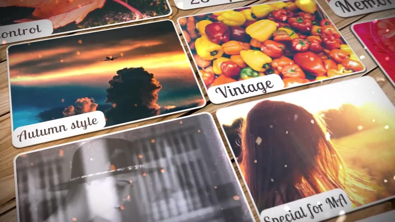 温馨家庭照片展示动画素材库精选AE模板