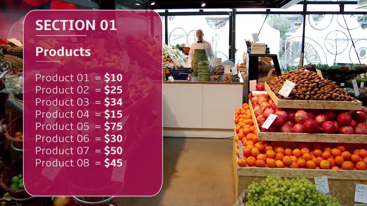 市场超市宣传促销动画素材库精选pr模板