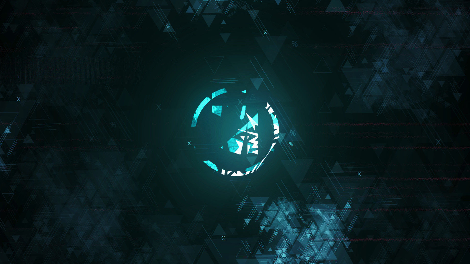 超现代的Glitch徽标显示素材库精选AE模板