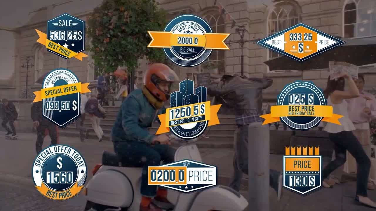 专业设计的产品促销价格标签素材库精选AE模板