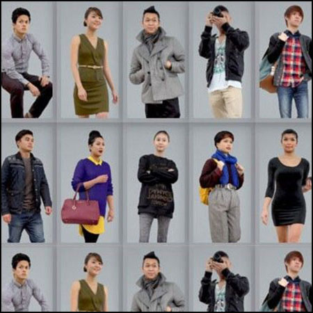 成人和儿童人物素材之家精选3D模型