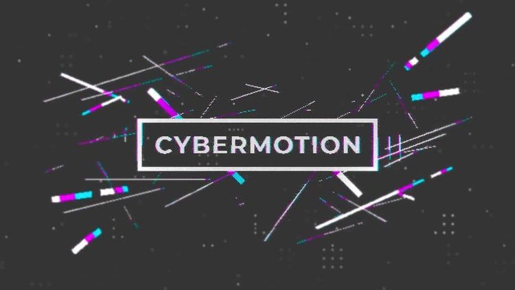 像素故障标题干净且富有创造力的素材库精选AE模板