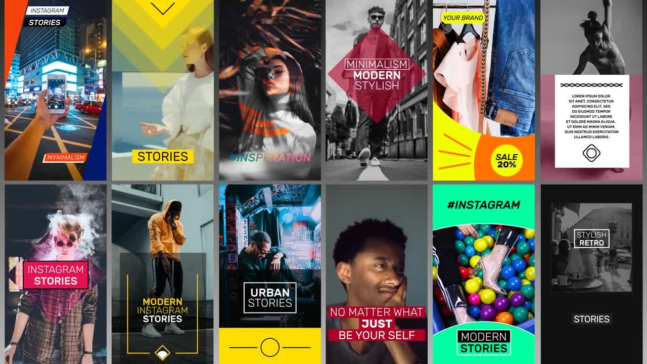 明亮的动态产品组合动画素材库精选AE模板