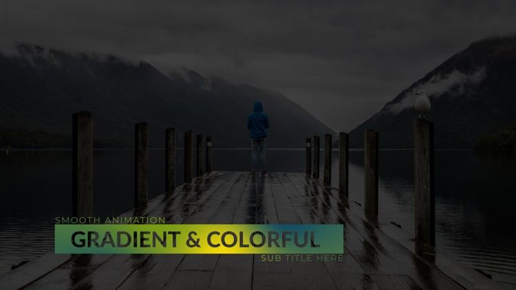 彩色心情标题4K是一个动态的素材库精选AE模板