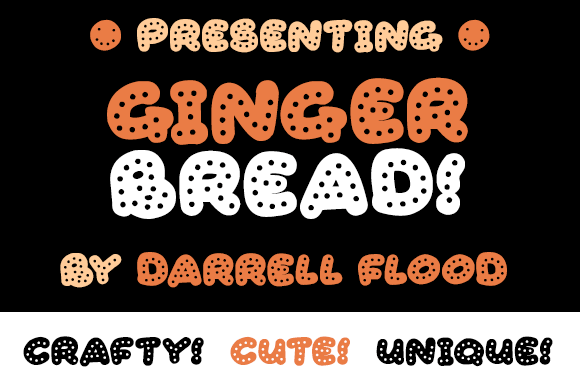 Gingerbread font插图