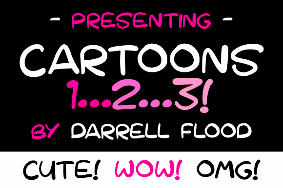 Cartoons 123 font插图