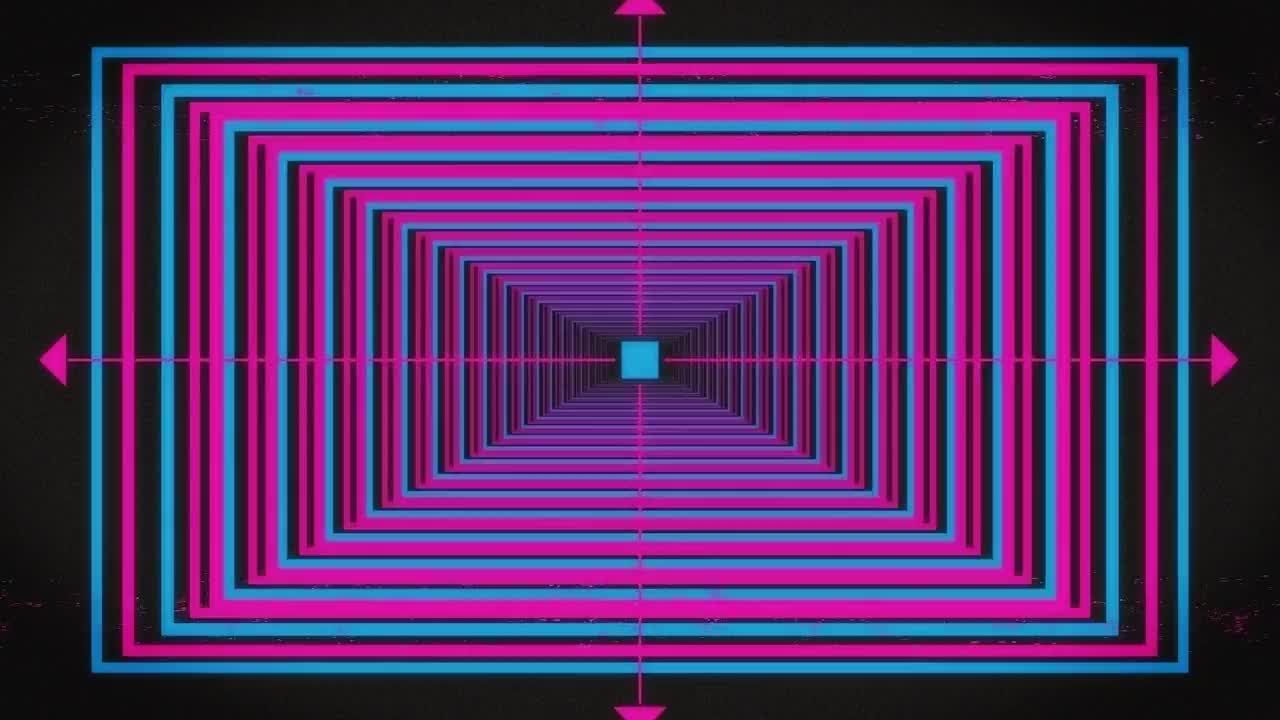 信号损坏故障特效Logo动画素材库精选AE模板