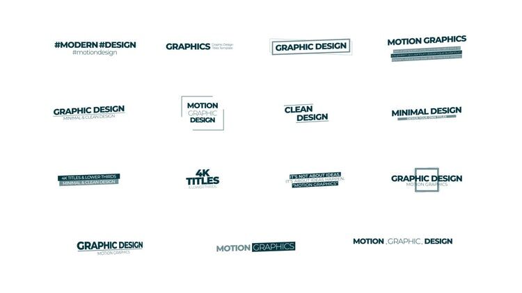 15干净优雅的文本动画素材库精选AE模板
