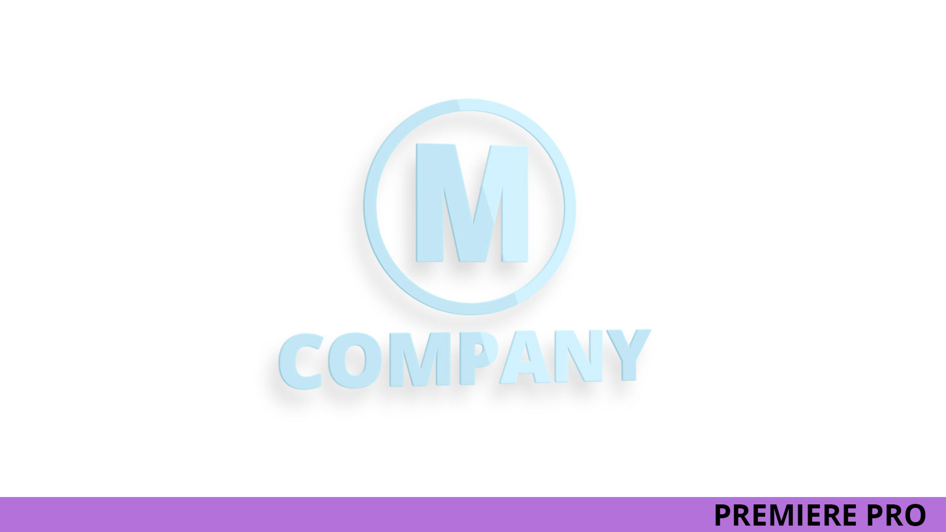 时尚简单优雅的动画徽标展示素材库推荐PR模板