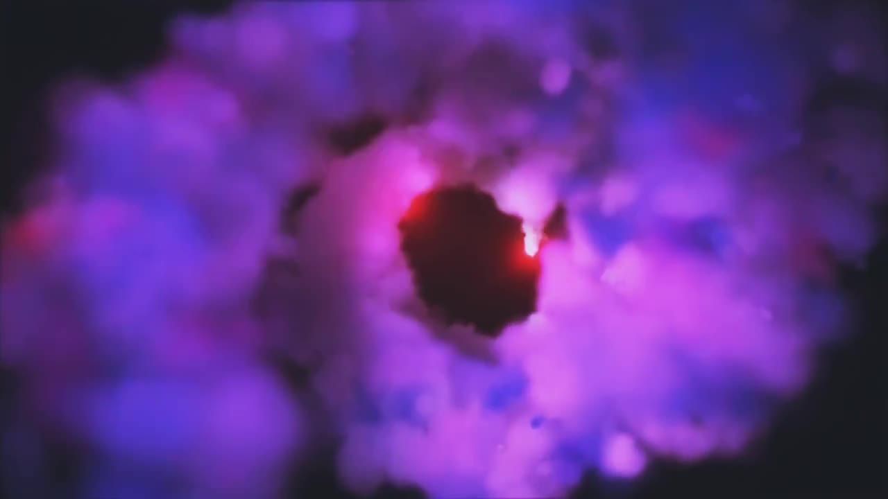 彩色烟雾螺旋徽标显示动画素材库推荐PR模板