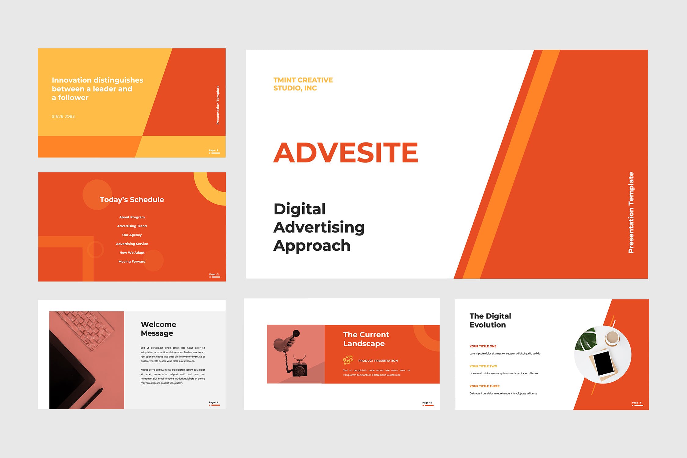 广告业务&市场营销主题业务介绍/工作报告素材库精选PPT模板 Adversite – Powerpoint Presentation插图(1)