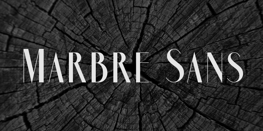 Marbre Sans Font Family插图