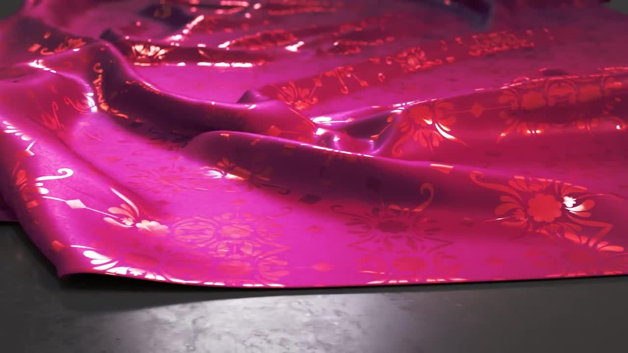 优雅的面料金色图案掉落Logo显示素材库精选AE模板