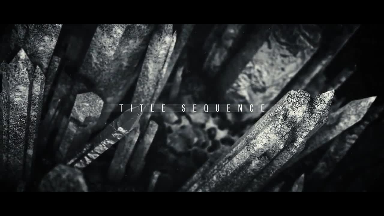 时尚设计的黑暗标题序列素材库精选AE模板
