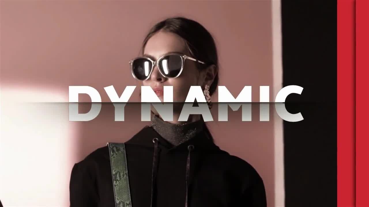 新潮时尚分屏图文展示幻灯片放映效果素材库精选AE模板