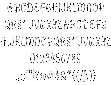 Dots of Fun Caps font插图2