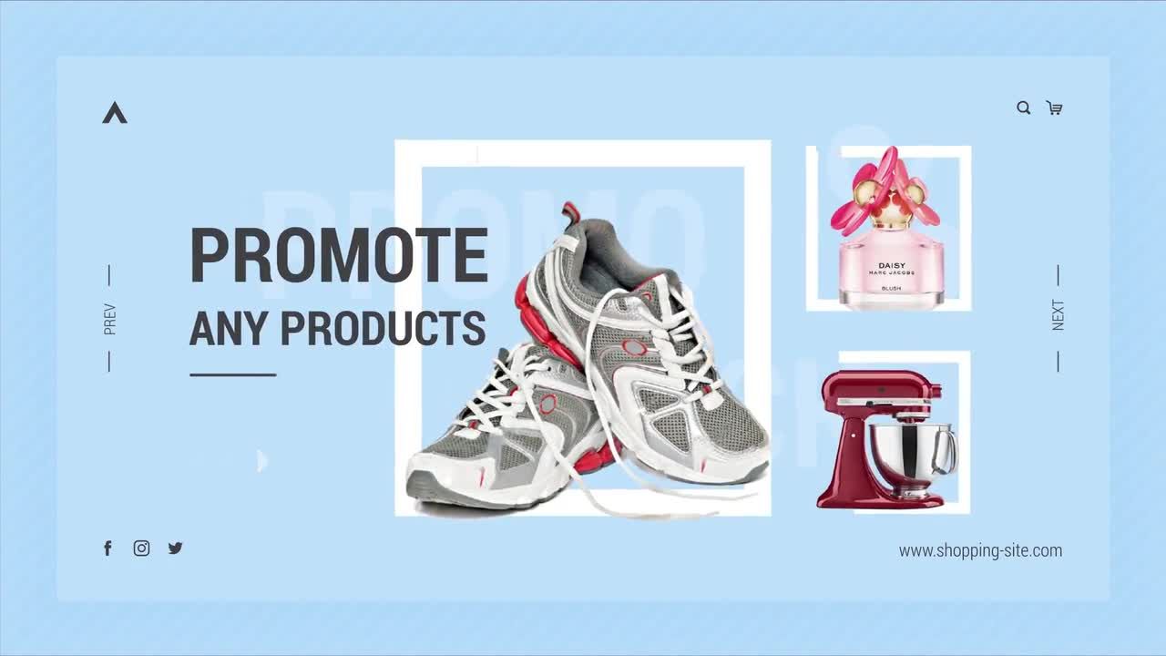 时尚的在线购物促销动画宣传素材库精选AE模板