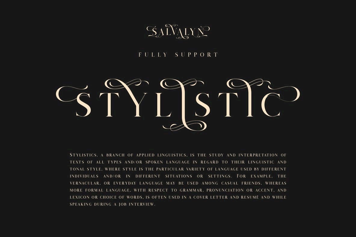 Salvalyn Font插图2