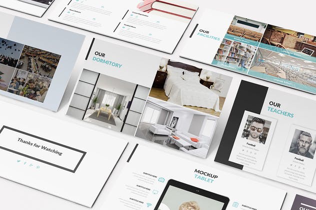 大学教育行业PPT幻灯片设计模板 University and Education Powerpoint Template插图(7)