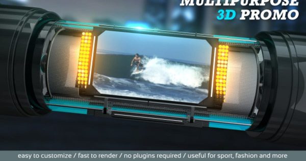 多用途3D宣传片特效素材库精选AE模板 Multipurpose 3D Promo