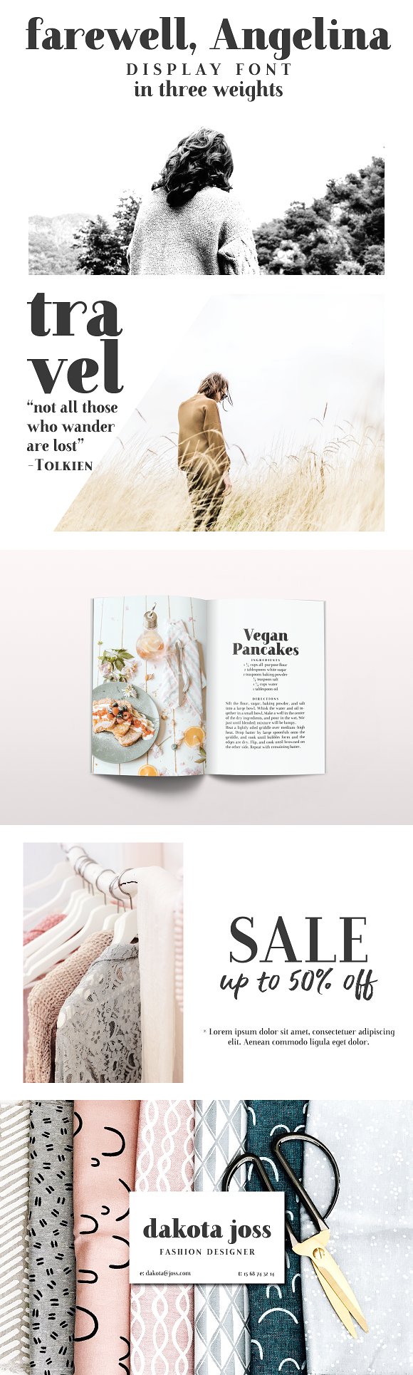 Farewell Angelina Display Font素材之家精选英文字体