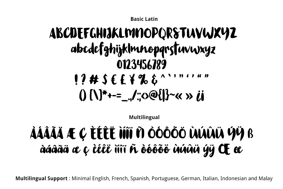 Wrist Hand Brush Font插图1