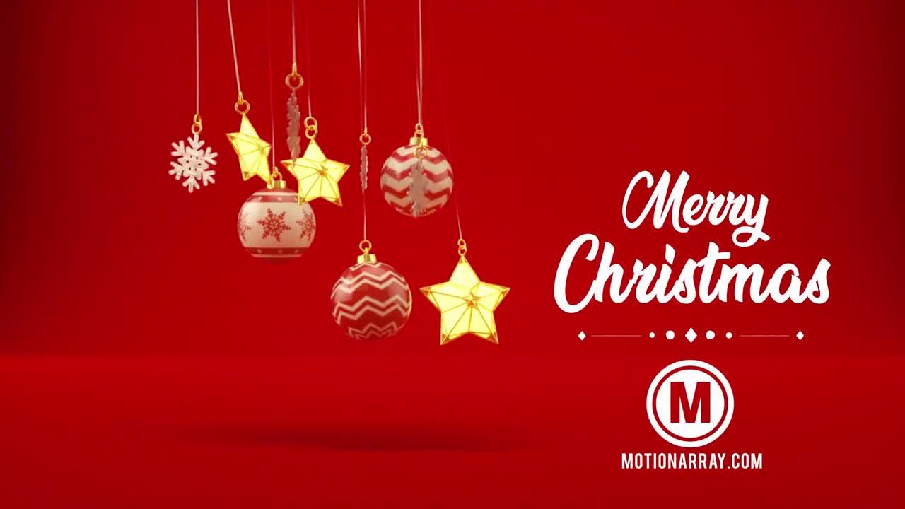 优雅乐趣创意的圣诞节和新年元素展示徽标素材库精选AE模板