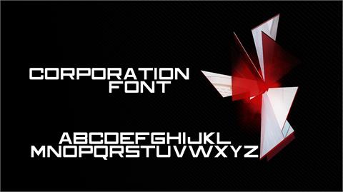 Corporation font素材之家精选英文字体