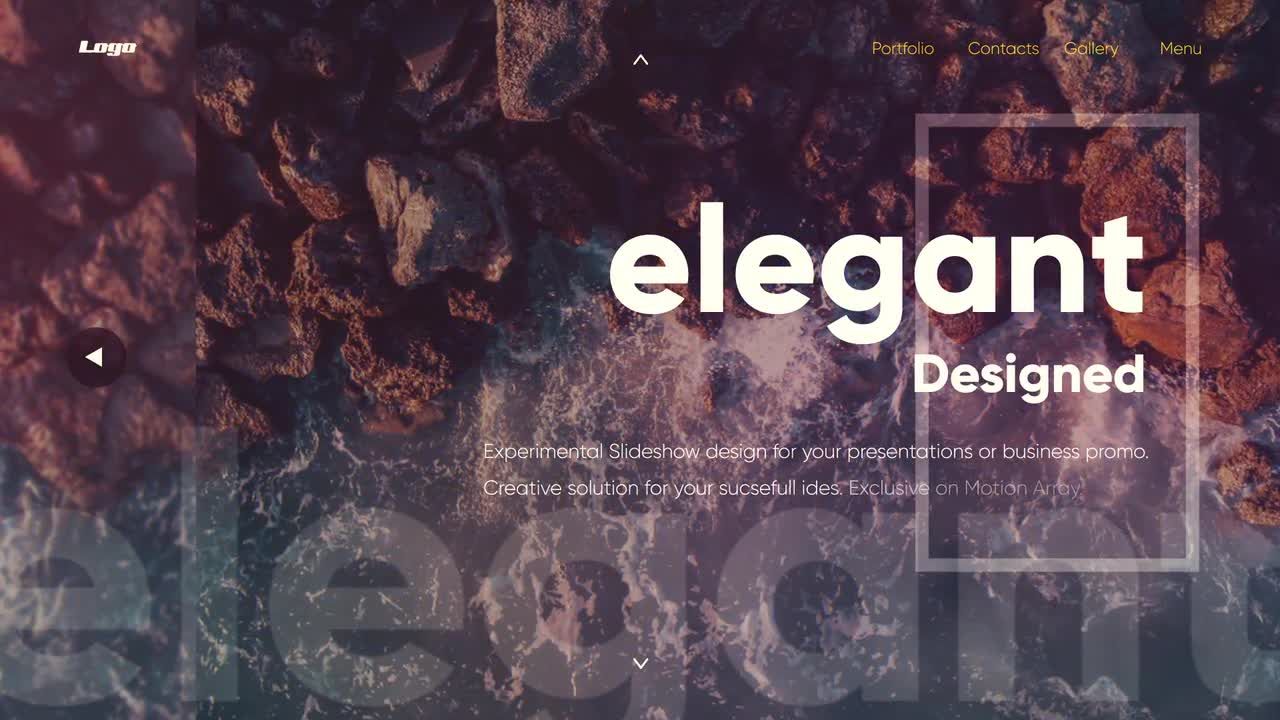 干净优雅创意的照片幻灯片素材库精选AE模板