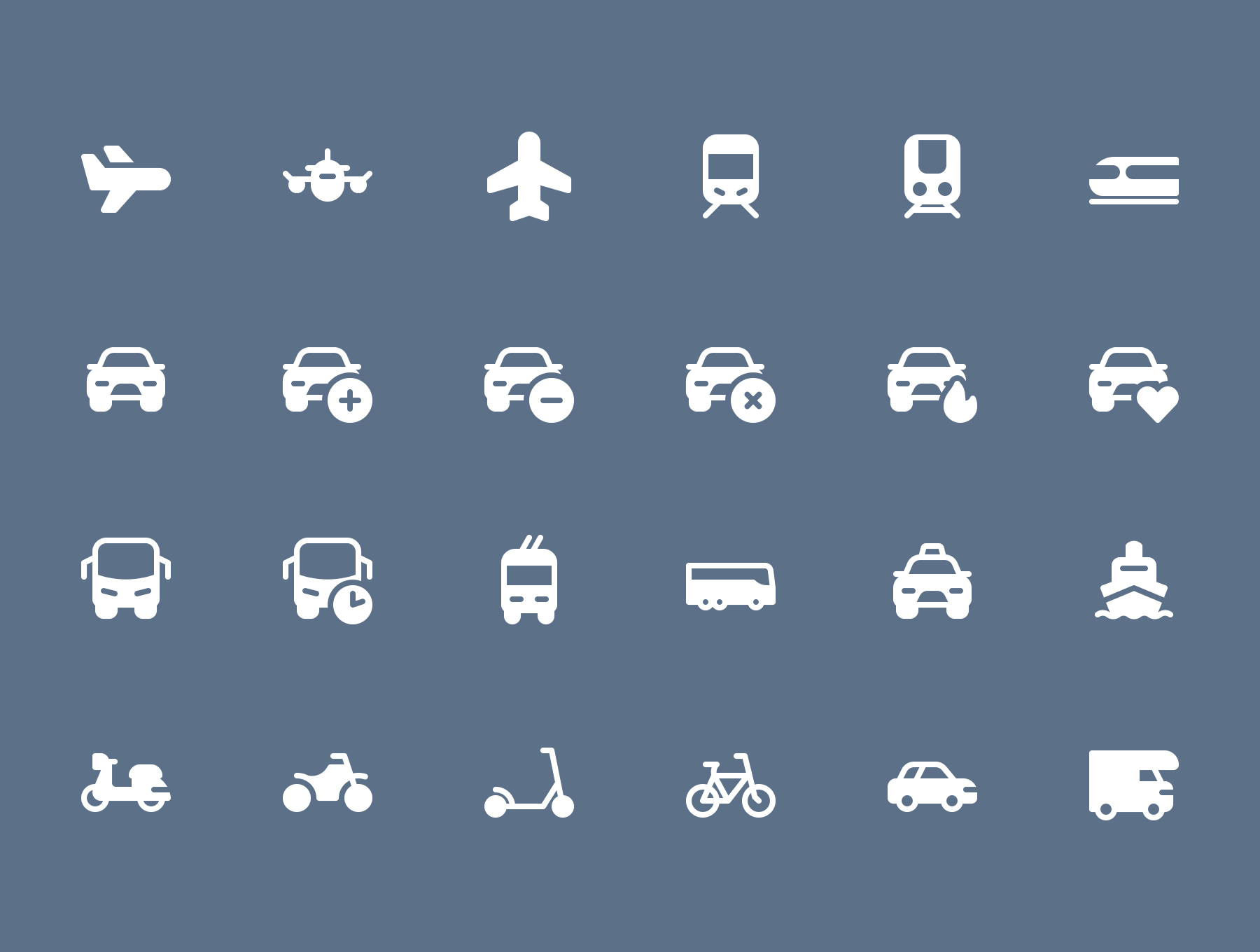 素材库下午茶：2600枚线条&扁平化设计矢量素材库精选图标巨无霸合集插图(5)