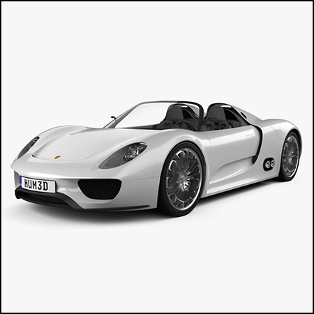 Porsche 918 spyder 2011保时捷敞篷汽车素材之家精选3D模型