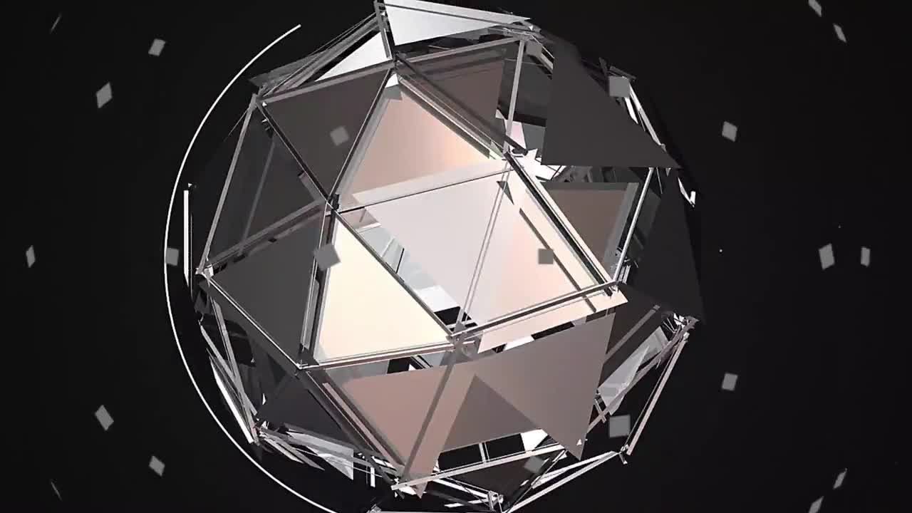 具有渲染的几何3D元素品牌介绍素材库精选AE模板